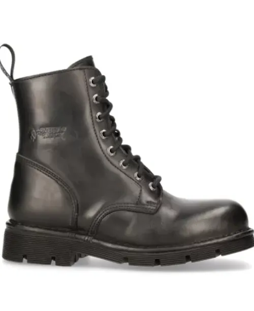 Outlet New Rock Anke Boot Back Paning With ace -Newii084-1