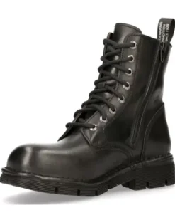Outlet New Rock Anke Boot Back Paning With ace -Newii084-1