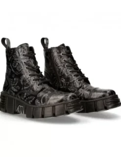 New New Rock Anke Boot Back Tower  -Wa005-V39