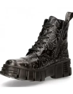 New New Rock Anke Boot Back Tower  -Wa005-V39