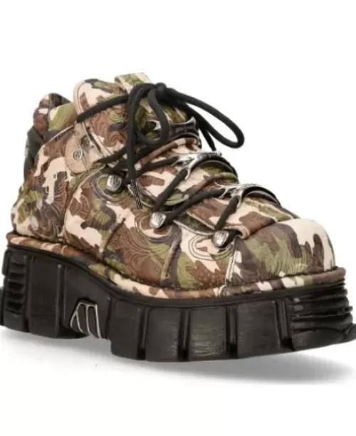 Clearance New Rock Anke Boot Back Tower With ace -106-C68