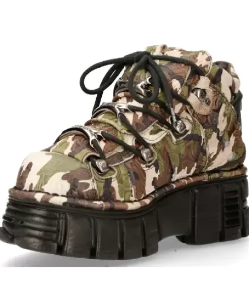 Clearance New Rock Anke Boot Back Tower With ace -106-C68