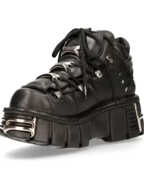 Outlet New Rock Anke Boot Back Tower With ace -106-1