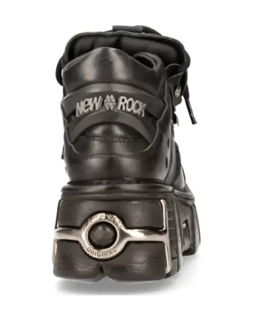 Outlet New Rock Anke Boot Back Tower With ace -106-1