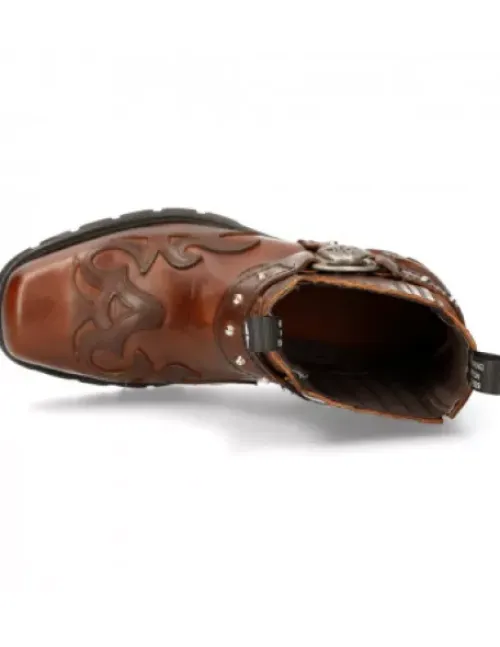 New New Rock Anke Boot otorcyce -7637-C1
