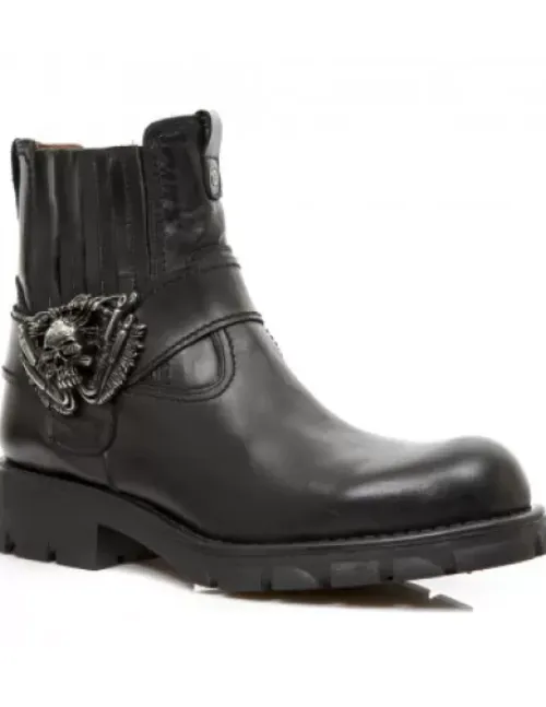 New New Rock Anke Boot otorcyce -7633-1