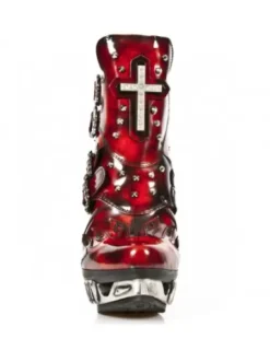 Sale New Rock Anke Boot Punk -ag005-C3