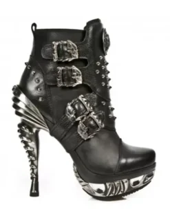 Outlet New Rock Anke Boot Punk -ag010-C1