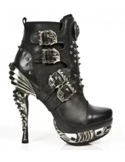Outlet New Rock Anke Boot Punk -ag010-C1