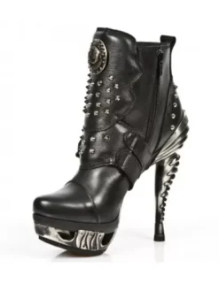 Outlet New Rock Anke Boot Punk -ag010-C1