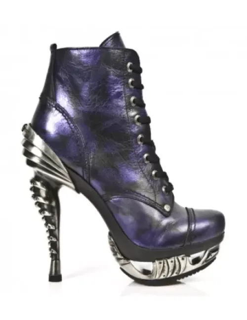 Clearance New Rock Anke Boot Punk -ag016-C9
