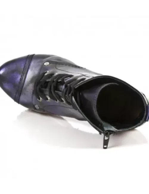 Clearance New Rock Anke Boot Punk -ag016-C9