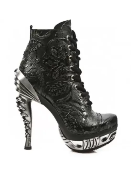 Discount New Rock Anke Boot Punk -ag016-C21