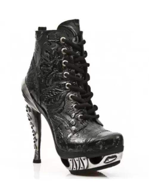 Discount New Rock Anke Boot Punk -ag016-C21