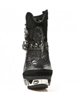 Discount New Rock Anke Boot Punk -ag032-C2
