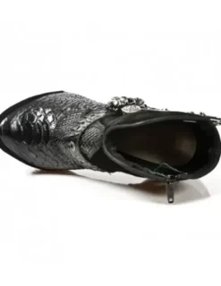 Discount New Rock Anke Boot Punk -ag032-C2
