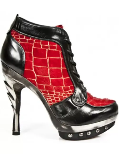 Outlet New Rock Anke Boot Punk -Punk006-C10