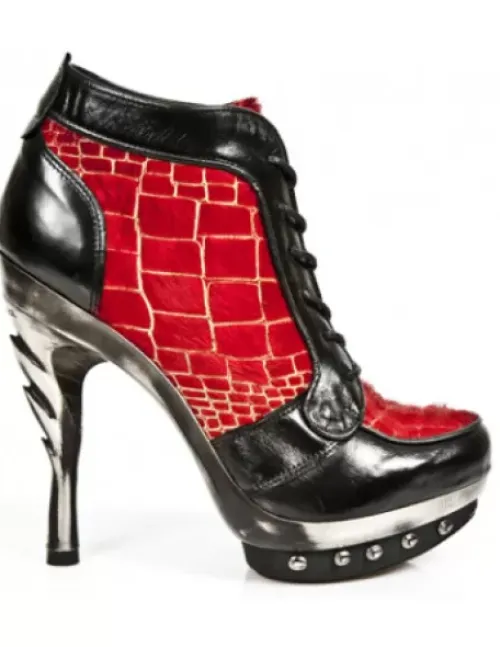 Outlet New Rock Anke Boot Punk -Punk006-C10
