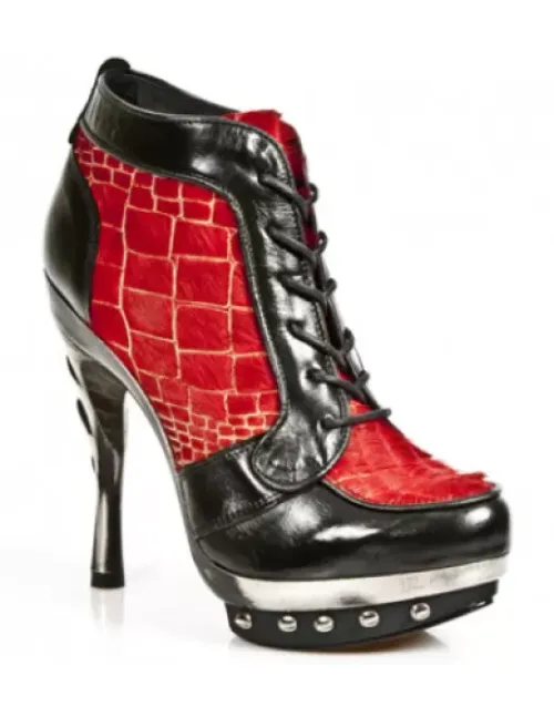 Outlet New Rock Anke Boot Punk -Punk006-C10