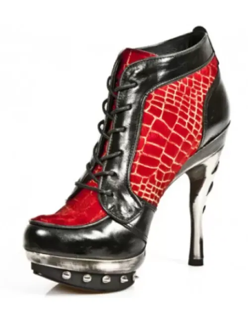 Outlet New Rock Anke Boot Punk -Punk006-C10