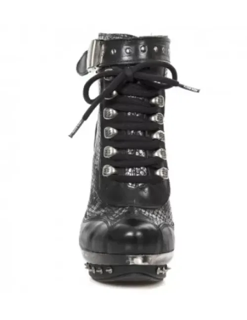 Outlet New Rock Anke Boot Punk -Punk028-C1