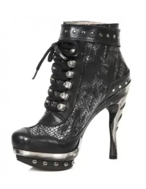 Outlet New Rock Anke Boot Punk -Punk028-C1