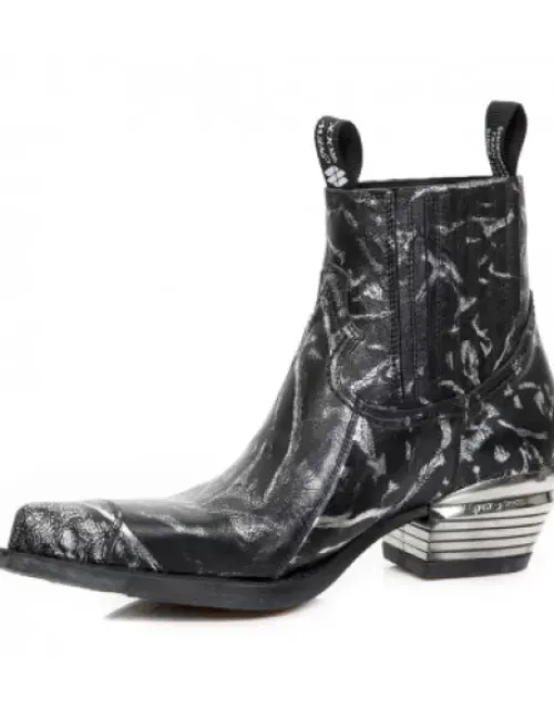 New New Rock Anke Boot Wet -7953Pt-C24