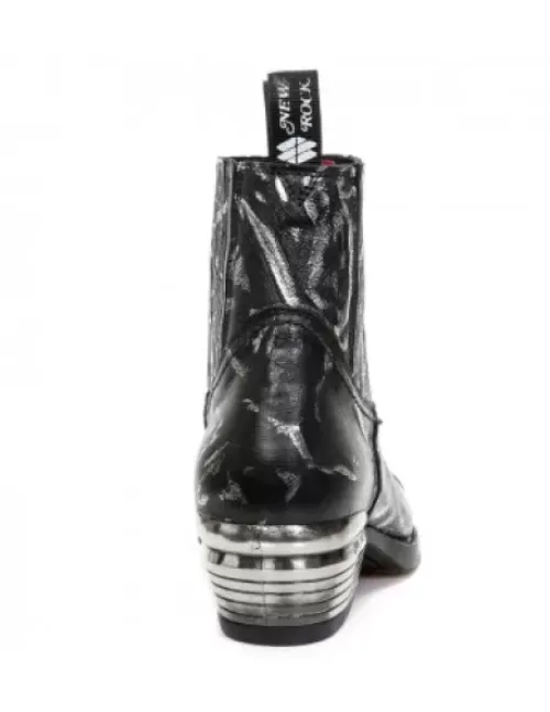 New New Rock Anke Boot Wet -7953Pt-C24