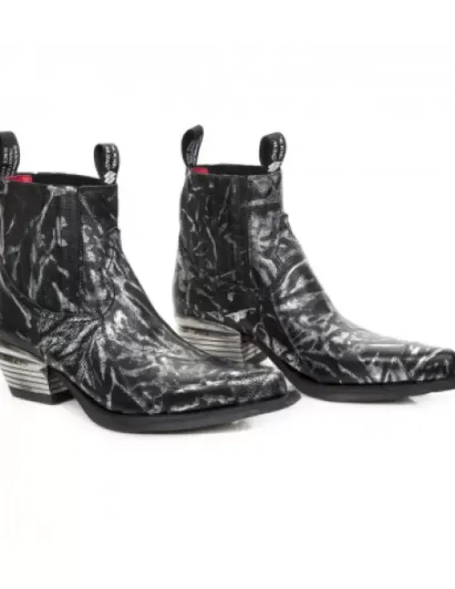New New Rock Anke Boot Wet -7953Pt-C24
