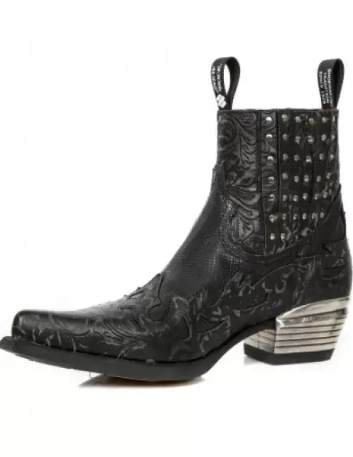 New New Rock Anke Boot Wet -Wt047-1