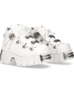 Sale New Rock Anke Boot White Tower With ace -106N-18