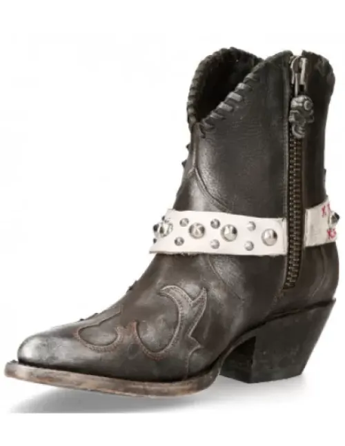 Clearance New Rock Anke Boot Back uea -Wt004-2
