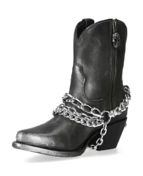 Outlet New Rock Anke Boot Back uea -Wt006Te-1