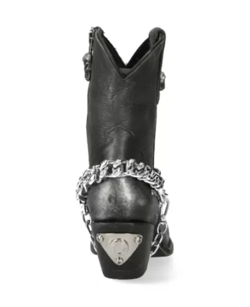 Outlet New Rock Anke Boot Back uea -Wt006Te-1