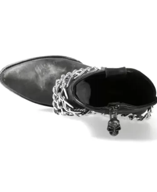 Outlet New Rock Anke Boot Back uea -Wt006Te-1