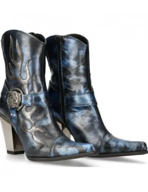 New Rock Anke Boot Bu -7919B-C10