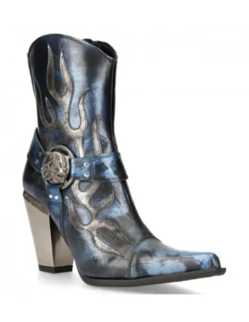 New Rock Anke Boot Bu -7919B-C10