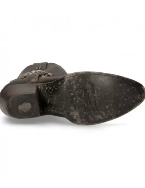 New New Rock Anke Boot oka uea -Wt005-2