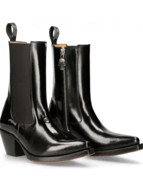 New New Rock Anke Boot uea -7744C-C1