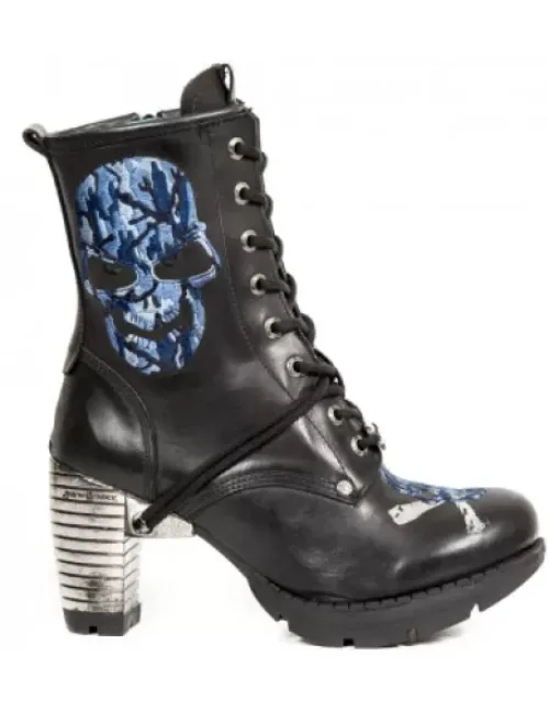 Clearance New Rock Anke Boot Trai -Tr079-C3