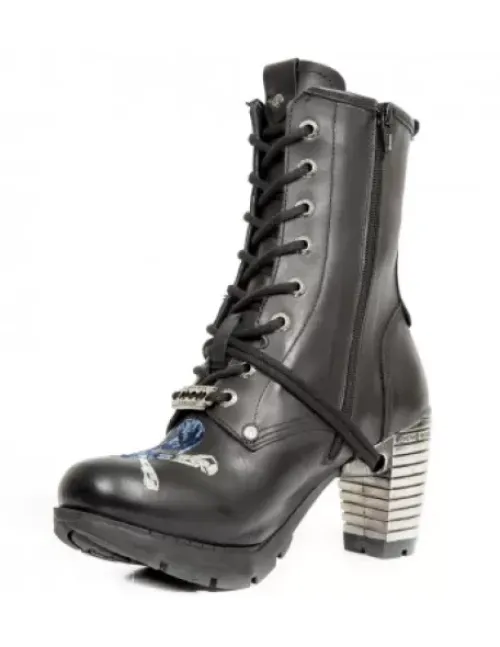 Clearance New Rock Anke Boot Trai -Tr079-C3
