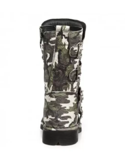 Outlet New Rock Boot Back Paning With ace -1473-36
