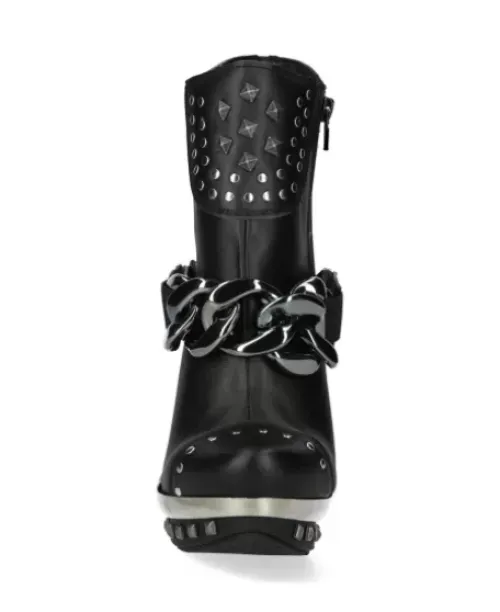 Clearance New Rock Boot Back Patf.acero -Punk003Cad-V1