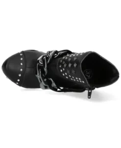 Clearance New Rock Boot Back Patf.acero -Punk003Cad-V1