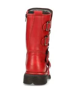 Clearance New Rock Boot Red Paning With ace -1473-12