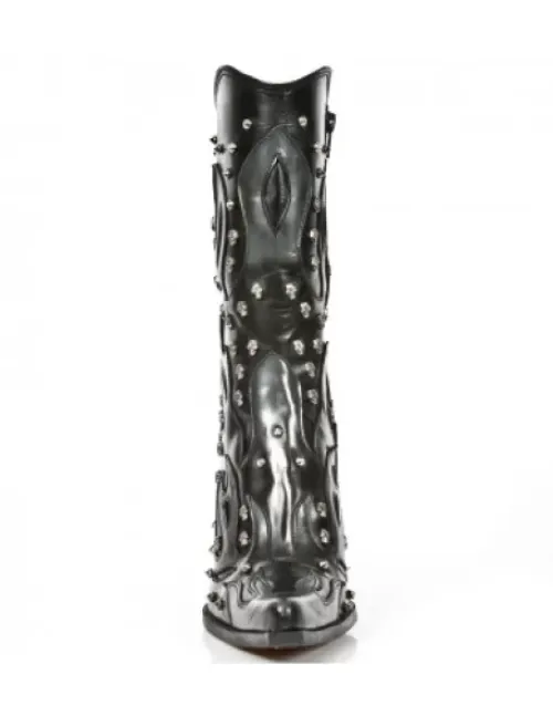 New New Rock Boot Bu -7985-C2