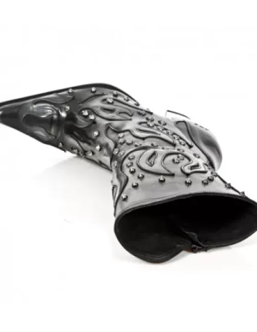 New New Rock Boot Bu -7985-C2