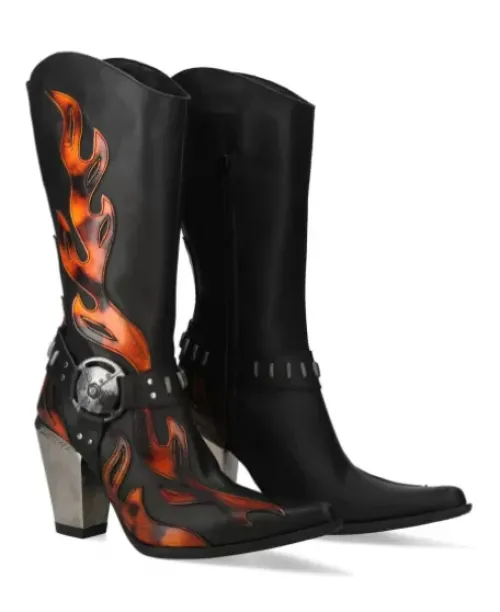 New New Rock Boot Bu -7901-1