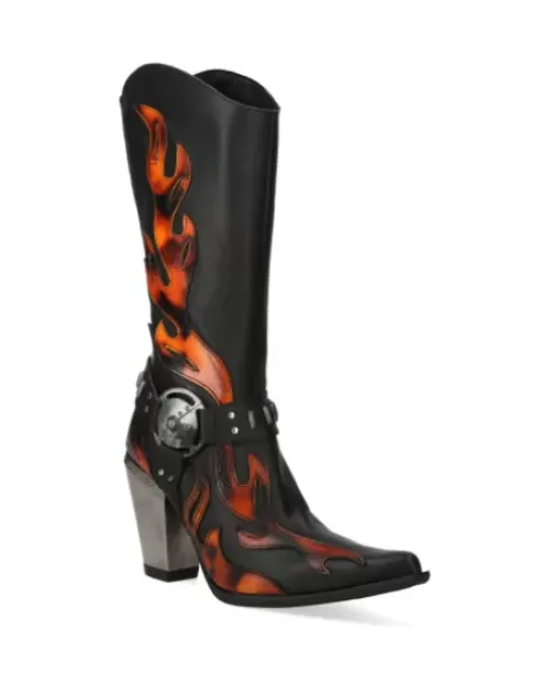 New New Rock Boot Bu -7901-1