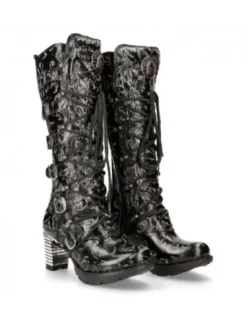 Outlet New Rock High Boot Trai -Tr004-C2